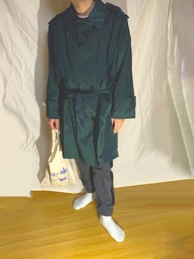 「CABANE de ZUCCa（カバンドズッカ）のアイテム（パンツ）」を使った、keeさん（メンズ・164cm）の冬コーディネート