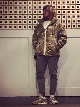 「A.FOUR Labs（エーフォーラブス）のアイテム」を使った、棚橋弘至さん（メンズ・181cm）の冬コーディネート