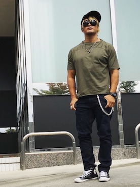 「高松」｜棚橋弘至さん（メンズ・181cm）の夏コーディネート