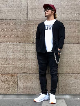 「CHESWICK（チェスウィック）のアイテム」を使った、棚橋弘至さん（メンズ・181cm）の秋コーディネート