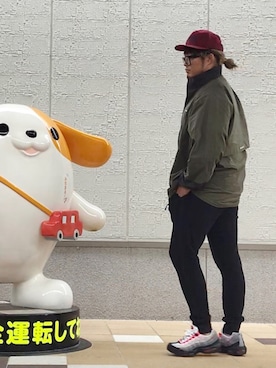 「CHESWICK（チェスウィック）のアイテム」を使った、棚橋弘至さん（メンズ・181cm）の秋コーディネート