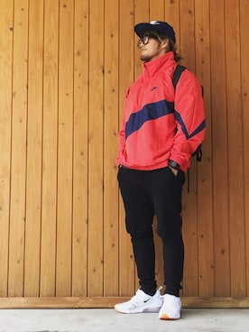 「Rivendell Mountain Works（リーベンデール マウンテン ワークス）のアイテム」を使った、棚橋弘至さん（メンズ・181cm）の秋コーディネート