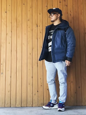 「Rivendell Mountain Works（リーベンデール マウンテン ワークス）のアイテム」を使った、棚橋弘至さん（メンズ・181cm）の冬コーディネート