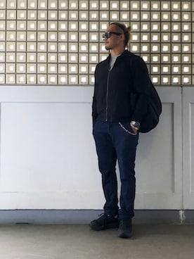 「アイテム（ブルゾン）」を使った、棚橋弘至さん（メンズ・181cm・40代）の秋コーディネート