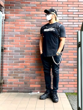 「and wander」｜棚橋弘至さん（メンズ・181cm）の夏コーディネート