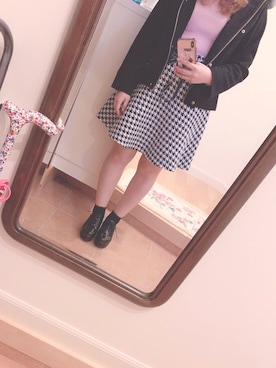「dazzlin（ダズリン）のアイテム（その他アウター）」を使った、わーさん（レディース・147cm）の冬コーディネート