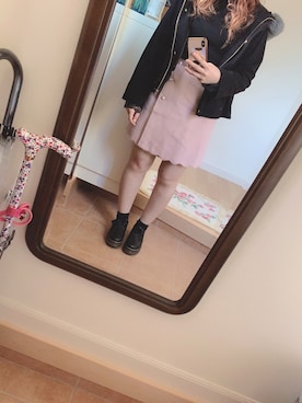 「dazzlin（ダズリン）のアイテム（その他アウター）」を使った、わーさん（レディース・147cm）の冬コーディネート