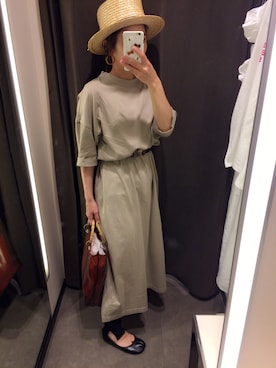 「JOURNAL STANDARD LUXE（ジャーナルスタンダード　ラックス）のアイテム（ワンピース/ドレス）」を使った、nanさん（レディース・155cm）の春コーディネート