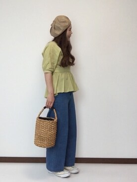 nanさん（レディース・155cm）の春コーディネート