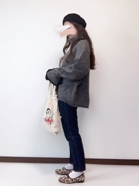 「GOOD ROCK SPEED（グッドロックスピード）のアイテム（バッグ）」を使った、nanさん（レディース・155cm）の冬コーディネート