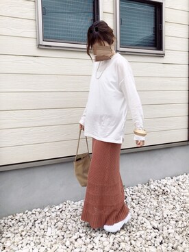 「EDITION（エディション）のアイテム（バッグ）」を使った、nanさん（レディース・155cm）の春コーディネート