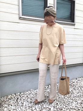 「EDITION（エディション）のアイテム（バッグ）」を使った、nanさん（レディース・155cm）の夏コーディネート