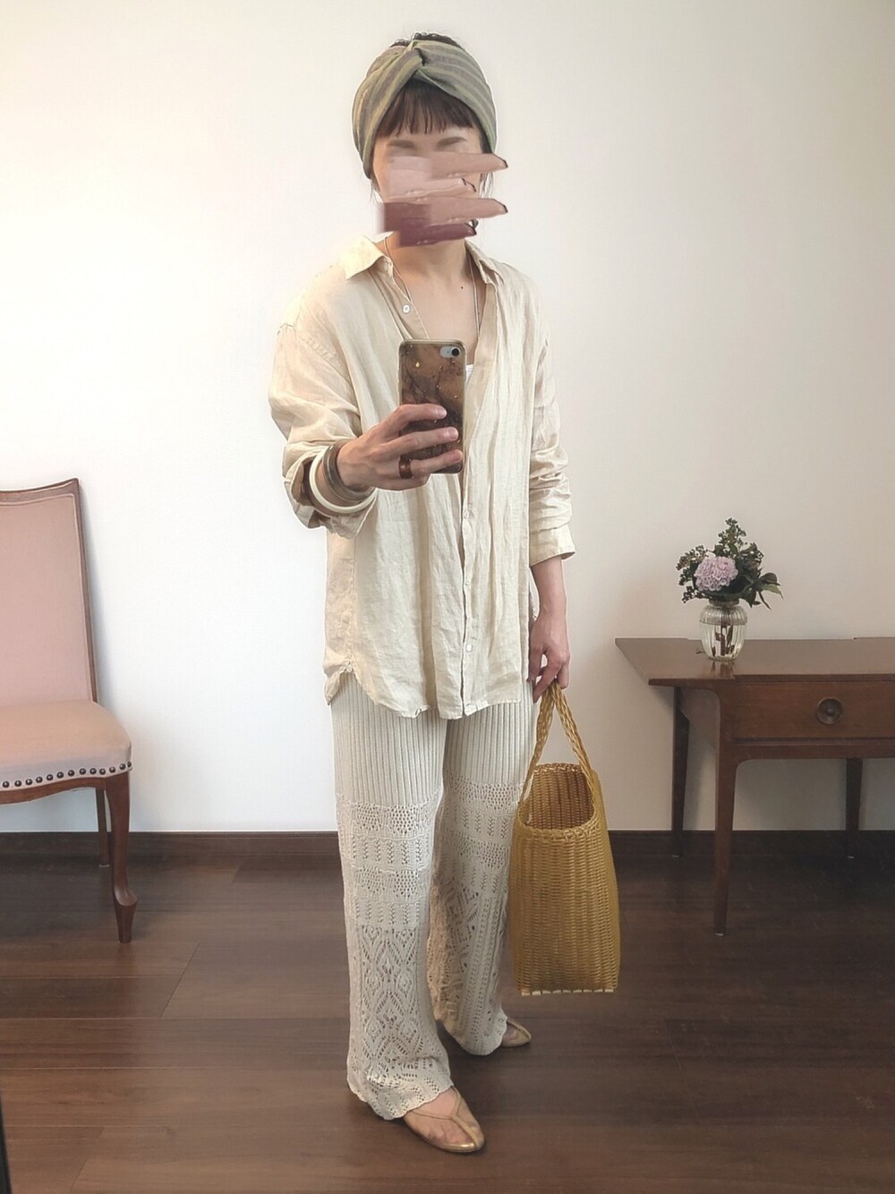 FRAMeWORK（フレームワーク）の「製品染め FRENCH LINEN 2WAYシャツ 