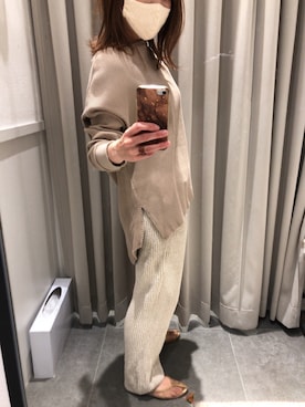 「チュールパンプス」｜nanさん（レディース・155cm）の冬コーディネート