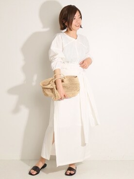 「VERMEIL par iena」｜「アイテム（ワンピース/ドレス）」を使った、yukihoさん（レディース・162cm）の春コーディネート