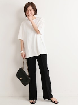 「VERMEIL par iena」｜「アイテム（パンツ）」を使った、yukihoさん（レディース・162cm）の春コーディネート