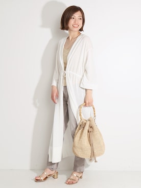 「VERMEIL par iena」｜「アイテム（パンツ）」を使った、yukihoさん（レディース・162cm）の春コーディネート