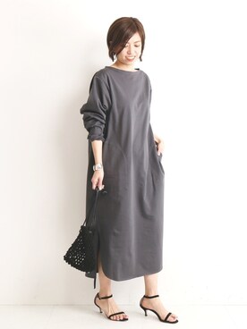 「VERMEIL par iena」｜「アイテム（ワンピース/ドレス）」を使った、yukihoさん（レディース・162cm）の春コーディネート