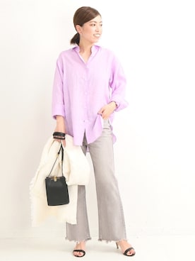 「VERMEIL par iena」｜「アイテム（パンツ）」を使った、yukihoさん（レディース・162cm）の春コーディネート