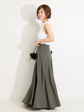 「VERMEIL par iena（ヴェルメイユパーイエナ）のスカート◆（スカート、その他）」を使った、yukihoさん（レディース・162cm）の夏コーディネート
