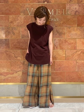 「VERMEIL par iena」｜「アイテム（パンツ）」を使った、yukihoさん（レディース・162cm）の夏コーディネート
