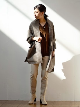 「VERMEIL par iena」｜「アイテム（アクセサリー）」を使った、yukihoさん（レディース・162cm）の秋コーディネート