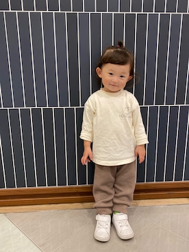 「韓国コーデ」｜Hina ☺︎さん（キッズ・80cm）の秋コーディネート