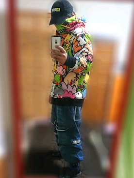 「MARITHE + FRANCOIS GIRBAUD（マリテフランソワジルボー）のアイテム（パンツ）」を使った、ミヤさん（メンズ・167cm）の冬コーディネート
