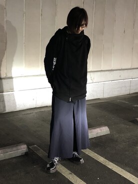 「Moonage Devilment（ムーンエイジデビルメント）のアイテム（トップス）」を使った、Yó$Hiさん（メンズ・169cm）の春コーディネート