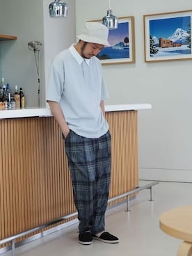 「B:MING by BEAMS（ビーミングバイビームス）のアイテム（スリッポン）」を使った、B:MING by BEAMS MENさん（メンズ・175cm）の春コーディネート