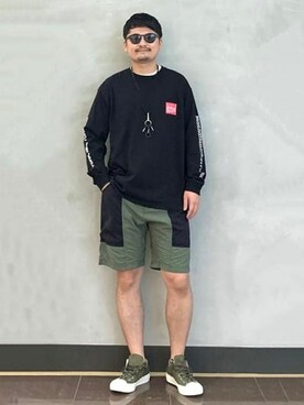 「CONVERSE（コンバース）のアイテム（スリッポン）」を使った、B:MING by BEAMS MENさん（メンズ・168cm）の夏コーディネート