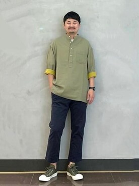 「CONVERSE（コンバース）のアイテム（スリッポン）」を使った、B:MING by BEAMS MENさん（メンズ・168cm）の夏コーディネート