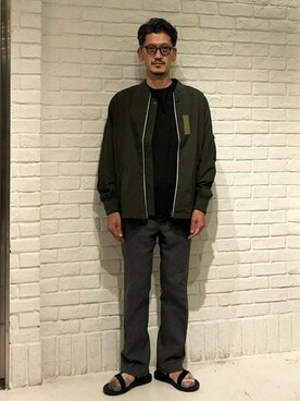 「Manhattan Portage」｜「アイテム（ブルゾン）」を使った、B:MING by BEAMS MENさん（メンズ・172cm）の秋コーディネート