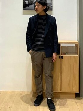 「orcival」｜「アイテム（スーツジャケット）」を使った、B:MING by BEAMS MENさん（メンズ・176cm）の秋コーディネート