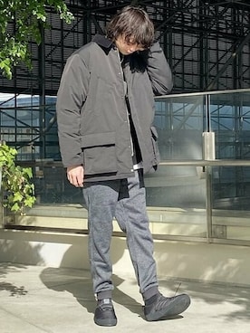 「グラミチ」｜「アイテム（その他アウター）」を使った、B:MING by BEAMS MENさん（メンズ・186cm）の冬コーディネート