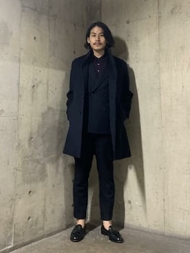 「B:MING by BEAMS（ビーミングバイビームス）のアイテム（スーツジャケット）」を使った、B:MING by BEAMS MENさん（メンズ・176cm）の冬コーディネート