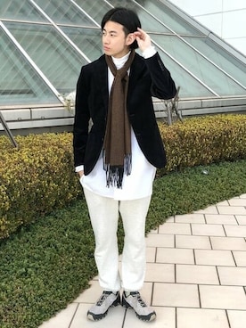 「B:MING by BEAMS（ビーミングバイビームス）のアイテム（スーツジャケット）」を使った、B:MING by BEAMS MENさん（メンズ・178cm）の冬コーディネート