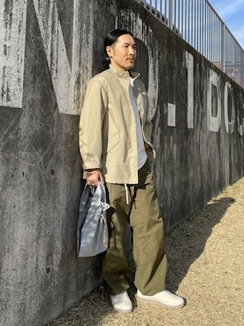 「バッグ」｜「アイテム（その他アウター）」を使った、B:MING by BEAMS MENさん（メンズ・169cm）の春コーディネート