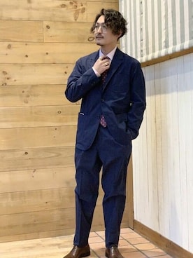 「B:MING by BEAMS（ビーミングバイビームス）のアイテム（スーツジャケット）」を使った、B:MING by BEAMS MENさん（メンズ・170cm）の春コーディネート
