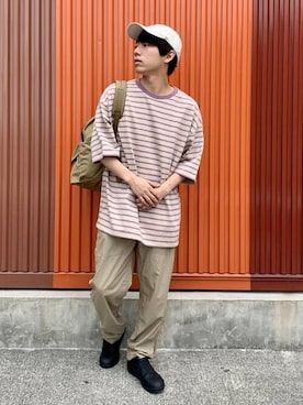 Danton ダントン のキャップ ホワイト系 を使ったメンズ人気ファッションコーディネート Wear