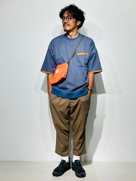 「hellolulu（ハロルル）のアイテム」を使った、B:MING by BEAMS MENさん（メンズ・170cm）の夏コーディネート