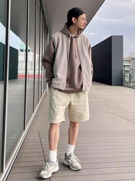 「Gramicci（グラミチ）のアイテム（トップス）」を使った、B:MING by BEAMS MENさん（メンズ・178cm）の夏コーディネート
