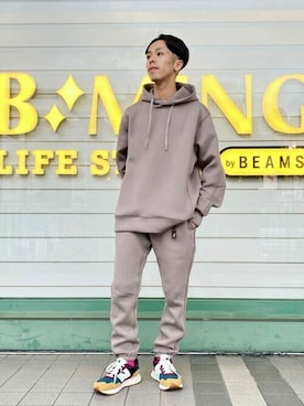 「Gramicci（グラミチ）のアイテム（トップス）」を使った、B:MING by BEAMS MENさん（メンズ・167cm）の夏コーディネート