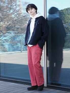 「BEAMS（ビームス）のアイテム（ブーツ）」を使った、B:MING by BEAMS MENさん（メンズ・186cm）の秋コーディネート