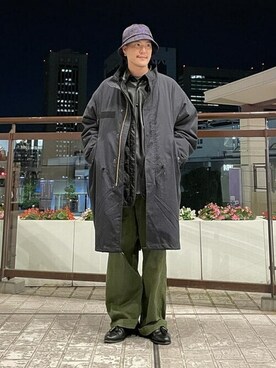 「BEAMS」｜「アイテム（モッズコート）」を使った、B:MING by BEAMS MENさん（メンズ・171cm）の冬コーディネート