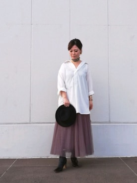 「coca（coca）（コカ）のアイテム（財布/小物）」を使った、AKIさん（レディース・160cm）の秋コーディネート