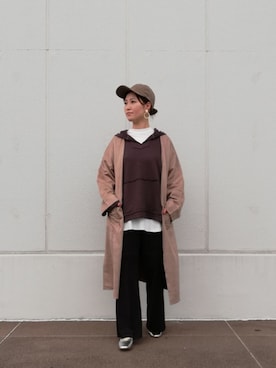 「prose verse（プロズヴェール）のアイテム（その他アウター）」を使った、AKIさん（レディース・160cm）の秋コーディネート