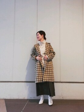 「prose verse（プロズヴェール）のアイテム（その他アウター）」を使った、AKIさん（レディース・160cm）の秋コーディネート