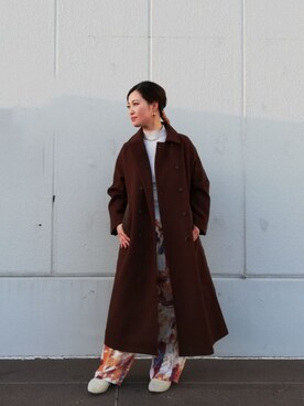 「prose verse（プロズヴェール）のアイテム（その他アウター）」を使った、AKIさん（レディース・160cm）の冬コーディネート
