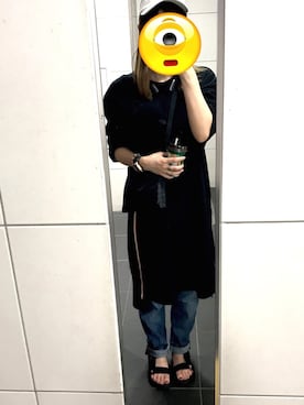 「RAY CASSIN（レイカズン）のアイテム（チュニック）」を使った、まさん（レディース・160cm）の夏コーディネート